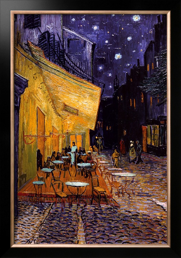 The Cafe Terrace on the Place du Forum, Arles, at Night - Vincent Van Gogh Paintings